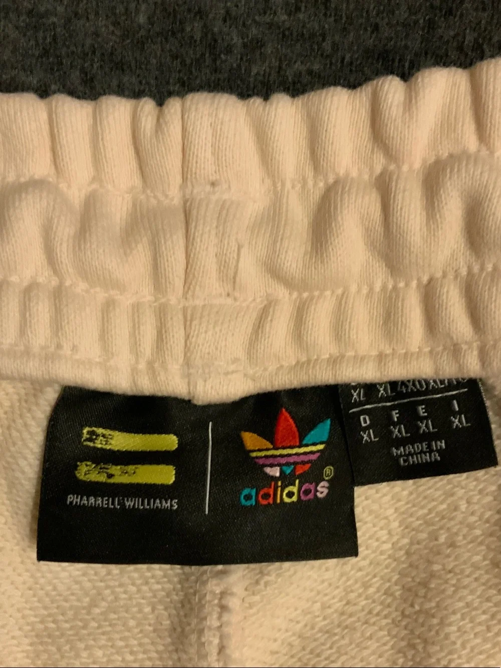 Adidas x Pharrell Williams Cream Humanrace Sweatpants XL